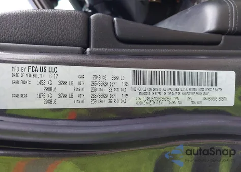 2017 Jeep Grand Cherokee Altitude 4X2 z USA, uszkodzony, nr VIN 1C4RJEAG0HC952357